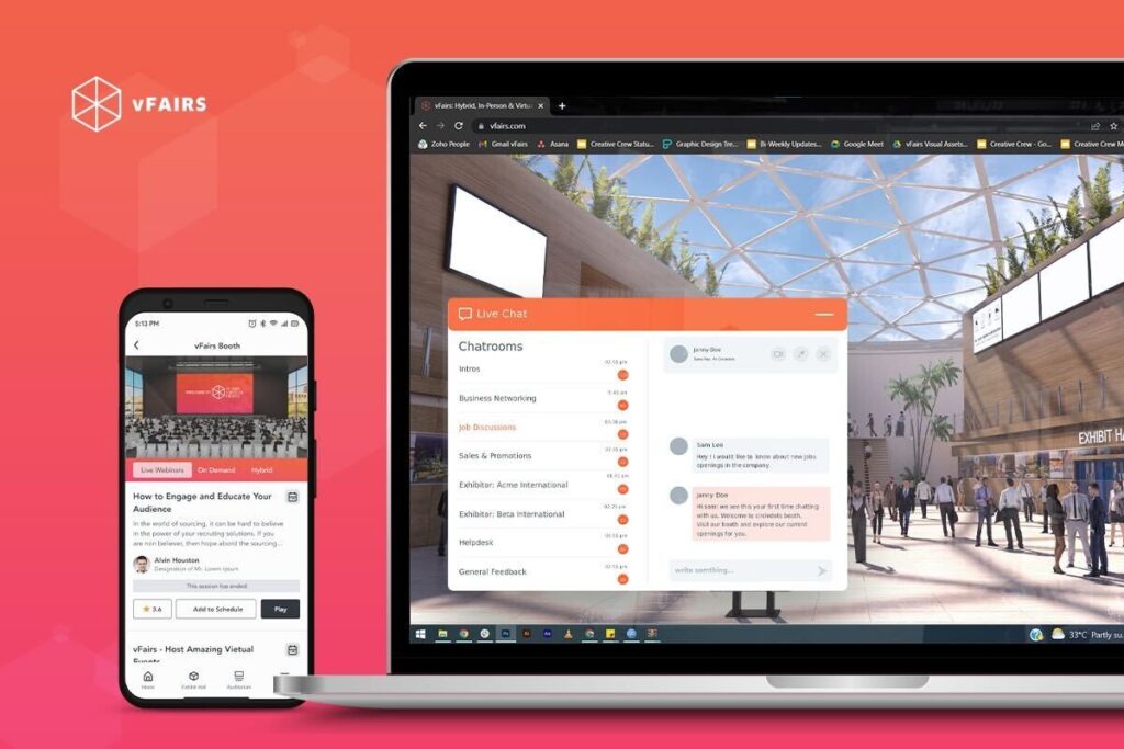 The Top 10 Event Management Services With Outstanding Customer Support 8 Example Of Vfairs Deskptop And App Event Management Services