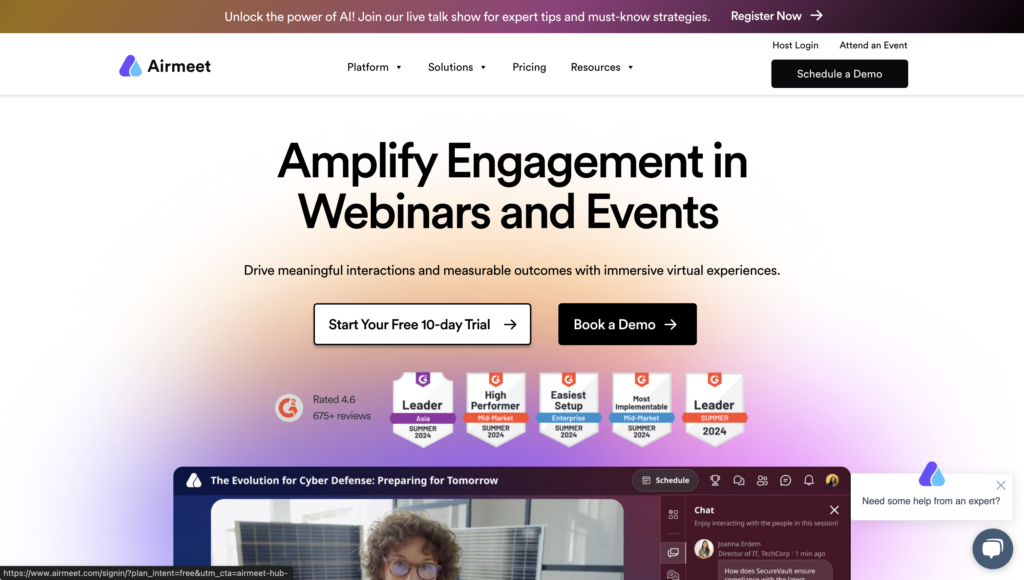14 Best Virtual Event Software Platforms In 2025 9 Airmeet