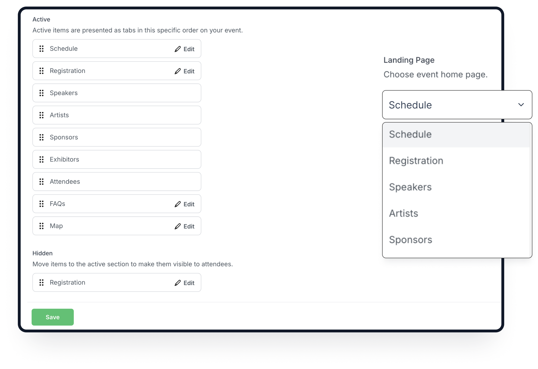 Hero page management
