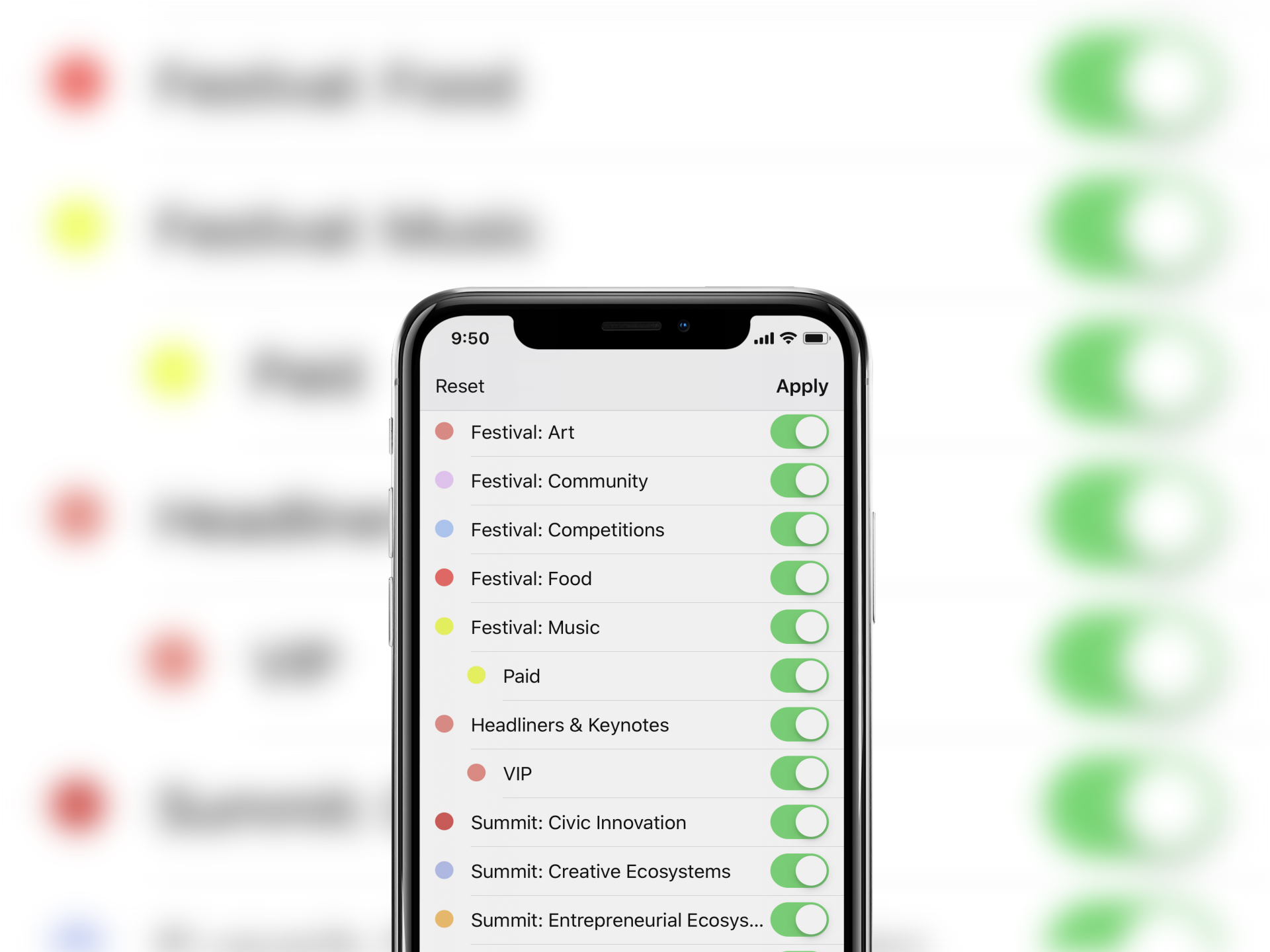 Native Apps For Iphone And Android 4 Iphone X Mockup In Portrait Position Against A Blur Background 25030 1