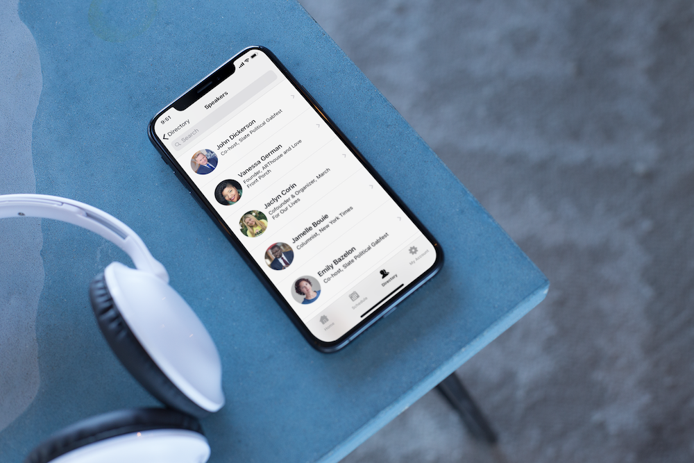 Native Apps For Iphone And Android 5 Podcast Mockup Featuring An Iphone X On A Table 24795