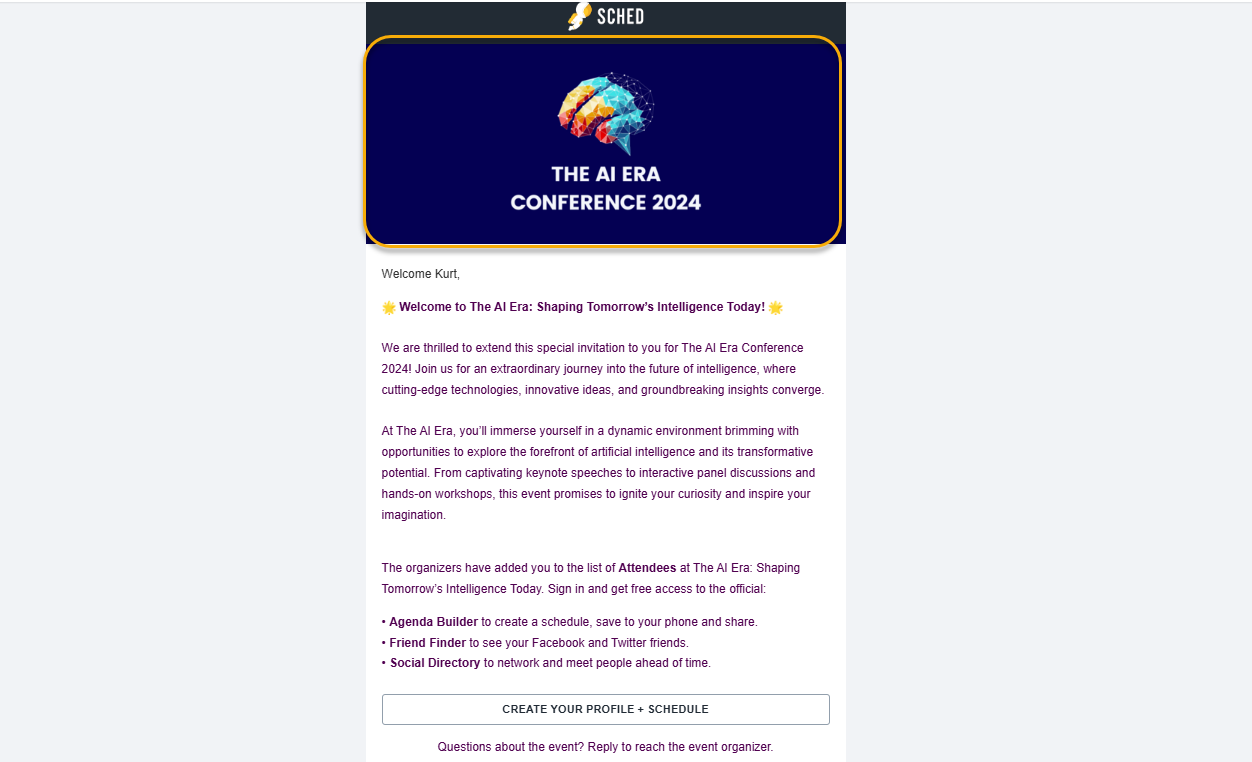 Customize Your Emails 4 Sample Email Header