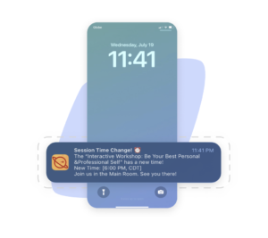Beat The Backlash: The Top 10 Issues With Event Registration Systems 5 Event Registration System Send Push Notifications