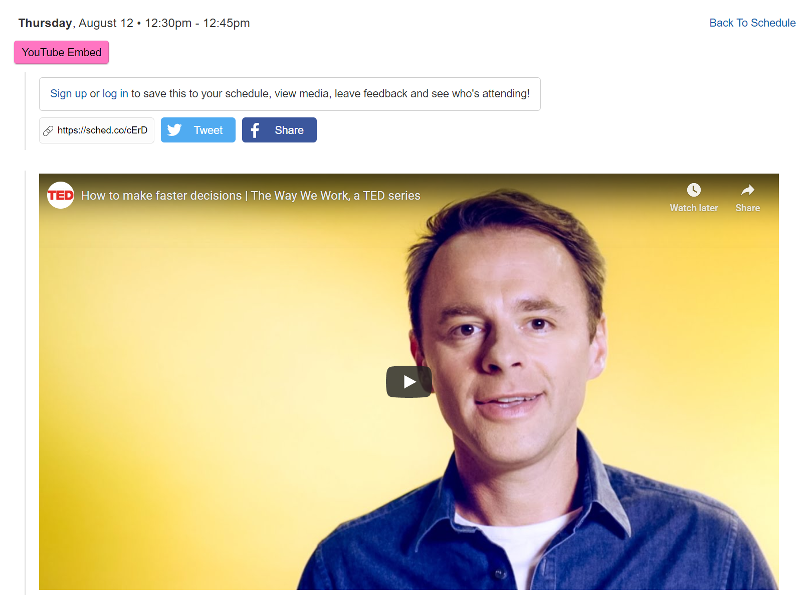 Video / Webinar Content 2 You Tube Embed